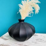 Βάζο κεραμικό Marylou μπουλ μαύρο